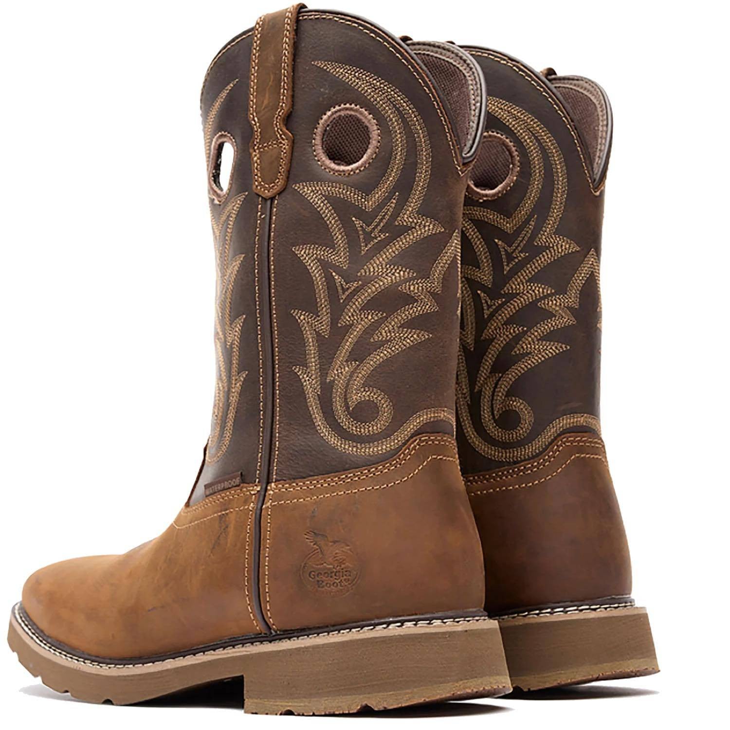Georgia Men's Core 37 Western 11" Waterproof Pull-On Work Boots