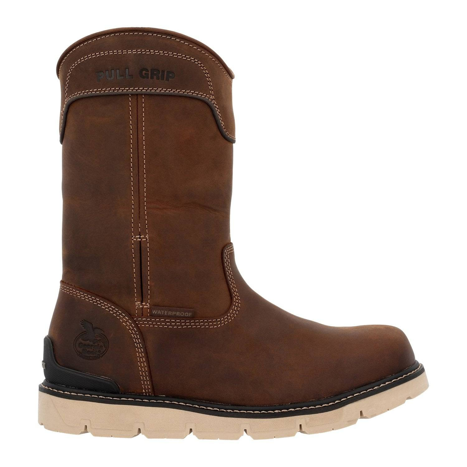 Georgia Men's Carbon Flex Wedge 11" Pull On Waterproof Carbon Toe Work Boots