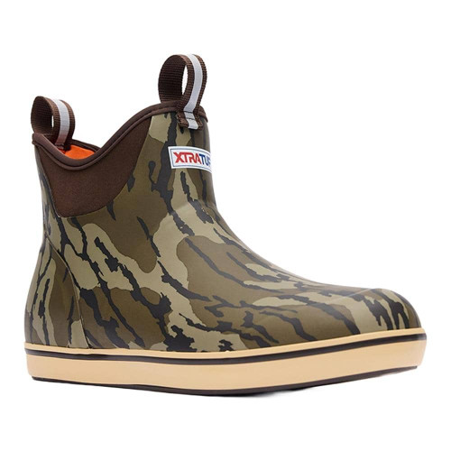 Men's Xtratuf 6" Mossy Oak Bottomland Ankle Deck Waterproof Boots