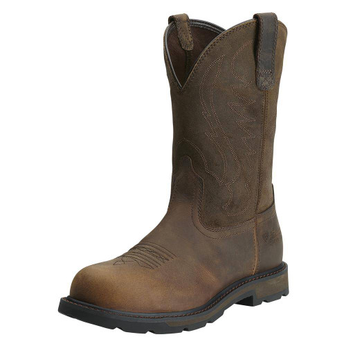Men's Ariat 10" Groundbreaker Pull-On Steel Toe Boots