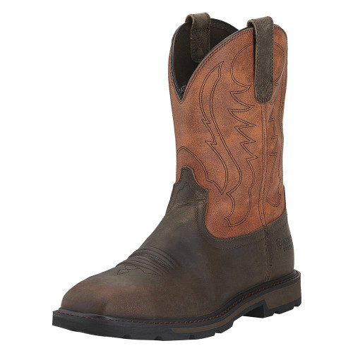 Men's Ariat 10" Groundbreaker Wide Square Toe Steel Toe Boots