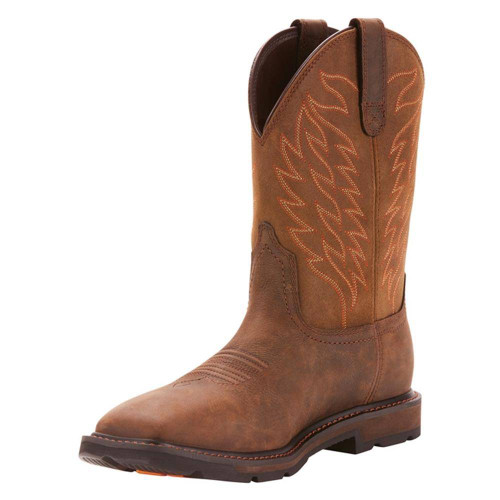 Men's Ariat 10" Groundbreaker Wide Square Toe Waterproof Boots