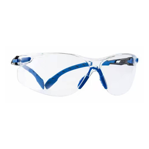 3M Scotchgard Anti-Fog Safety Glasses Clear Lens, Black/Blue Frame, 1 pack