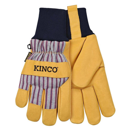 Kinco Lined Premium Grain Pigskin Palm with Knit Wrist Gloves