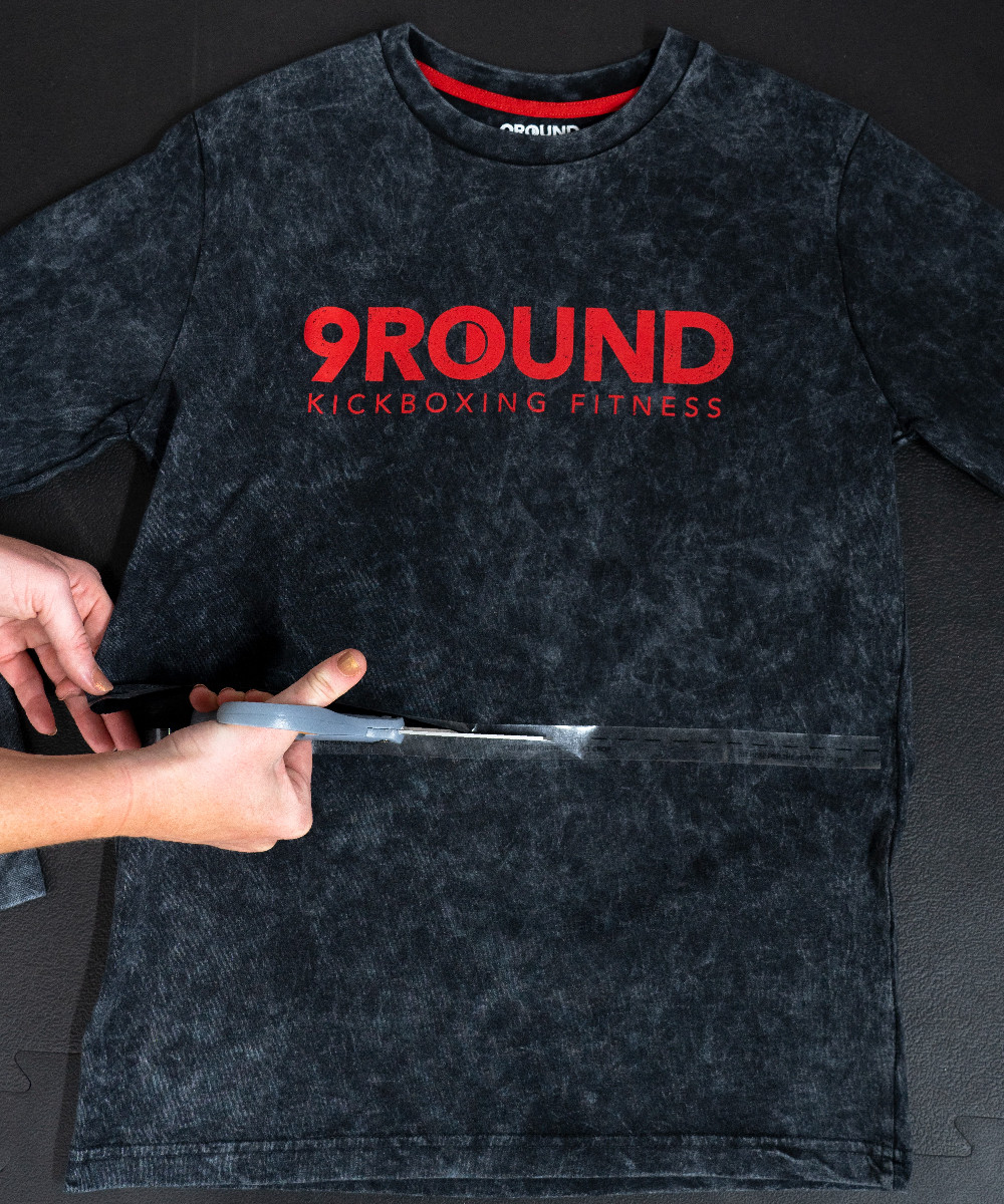 Acid Wash Convertible Concert T-Shirt | 9Round Kickboxing