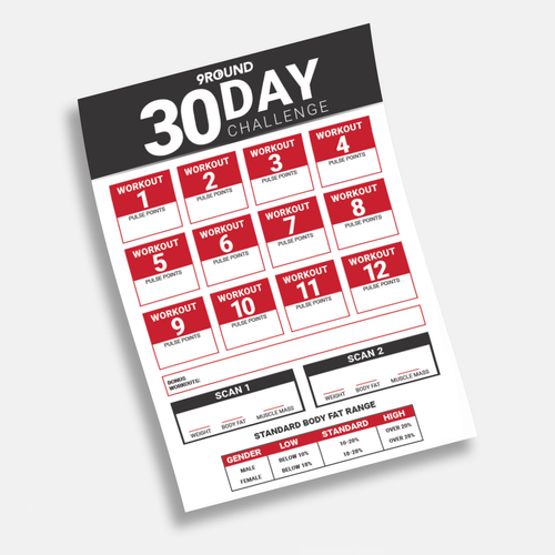 30-Day Challenge Accountability Card