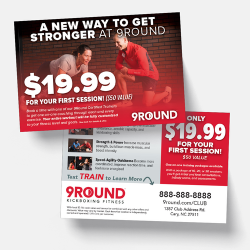 Personal Training - $19.99 Intro Session - 4x6 Handout