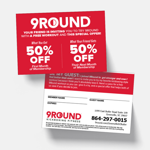 Member Referral Card - 50% Off Promotion - 2.75 x 4 Handout