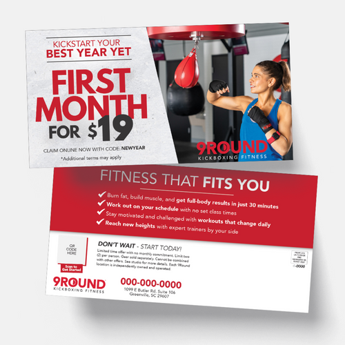 New Year - First Month for $19 - Direct Mailer with Promo Code (Female Version)