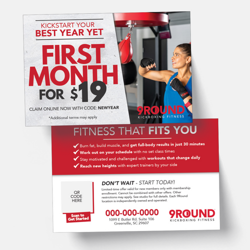 New Year - First Month for $19 - Handout with Promo Code (Female Version)