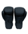 The palm of two matte black boxing gloves