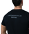 the back of a man wearing a black shirt with a quote that reads Stronger in 30 9Round