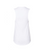 A flat lay image of the back of a white tank top