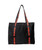 a black tote bag with red and black straps that read 9Round all over