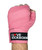 A fist wrapped in pink hand wraps with a label that reads I LOVE KICKBOXING in black, white, and red text.