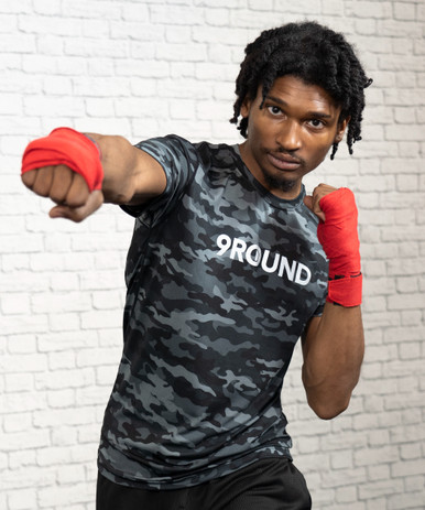 Tシャツ・カットソー MIDNIGHT MOVE camo t Midnight Camo Challenger T-Shirt | 9Round Kickboxing