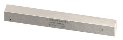 Phased Array Cal Block No. 3 (0.75-in. Thick)