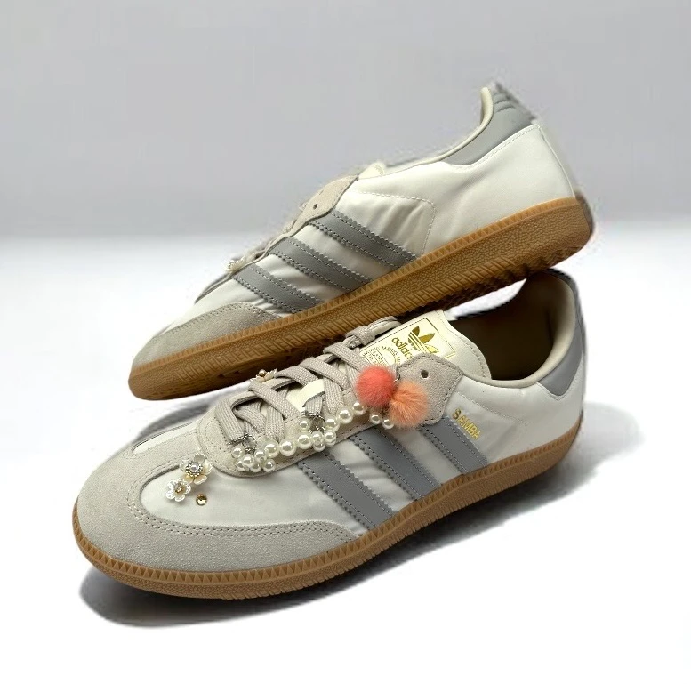 adidas gazelle silver green womens Adidas x Wales Bonner Samba Brown Blue