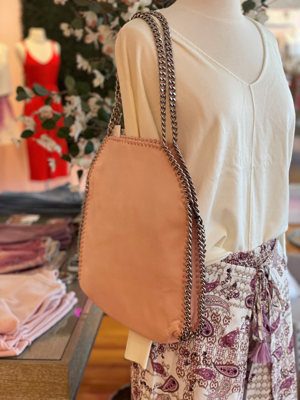 Blush Handbag Pink Blossom Boutique