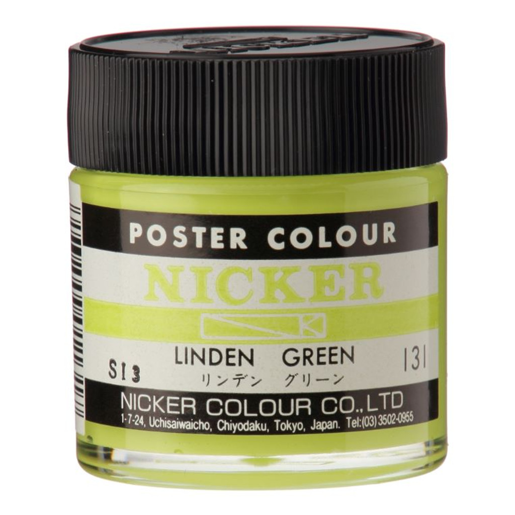 Nicker Poster Paint, Linden Green 40ml