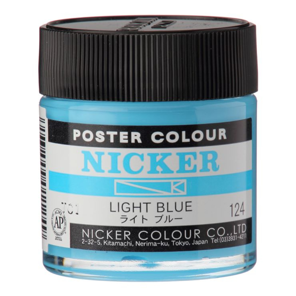 Nicker Poster Paint, Light Blue 40ml