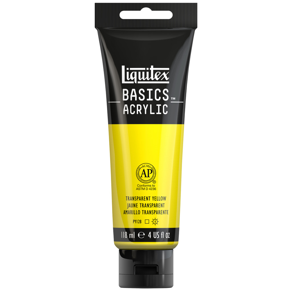 Basics Acrylic Transparent Yellow 118ml