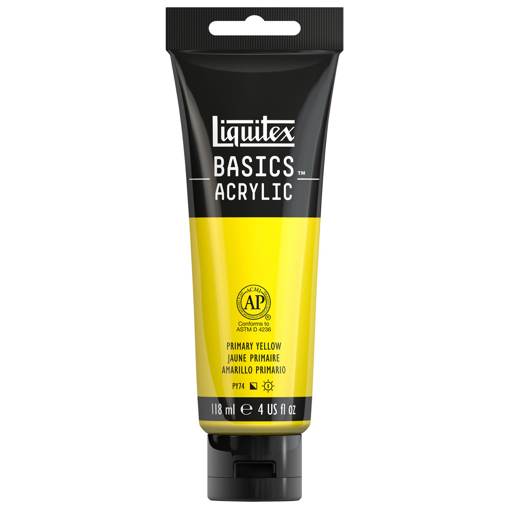 Basics Acrylic Primary Yellow 118ml