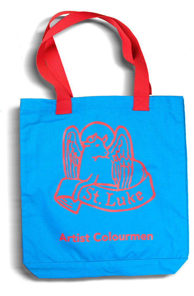 St Luke Tote Bag Blue/Orange