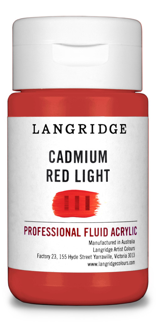 Langridge Cadmium Red Light Fluid Acrylic