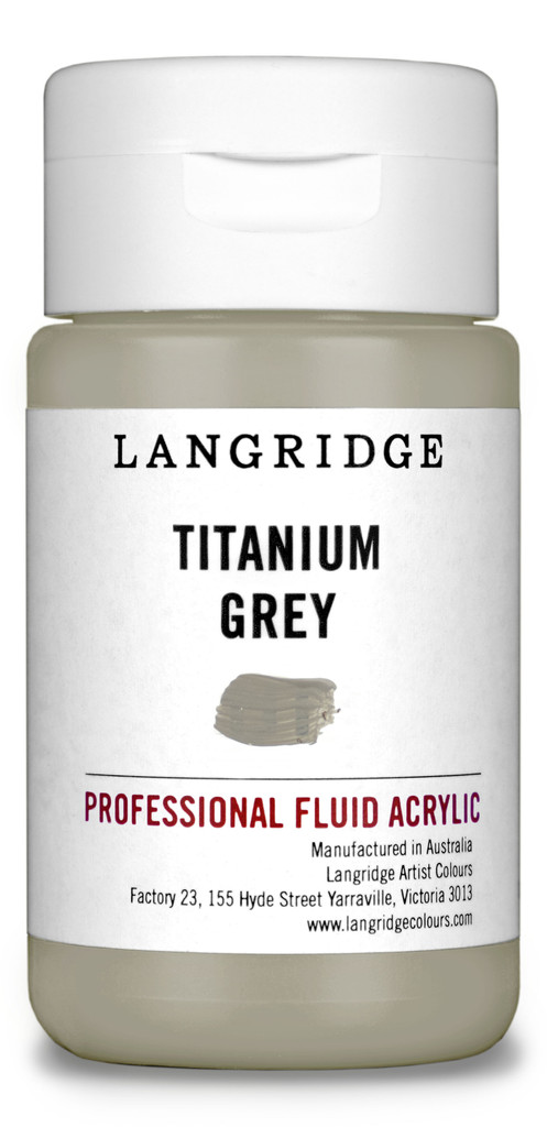 Langridge Titanium Grey Fluid Acrylic