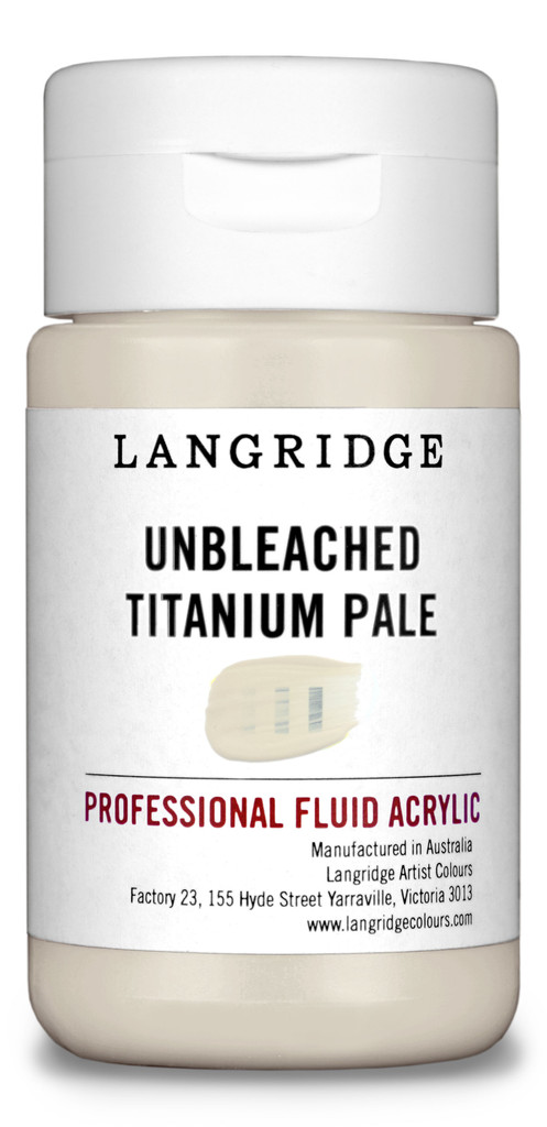 Langridge Unbleached Titanium Pale Fluid Acrylic
