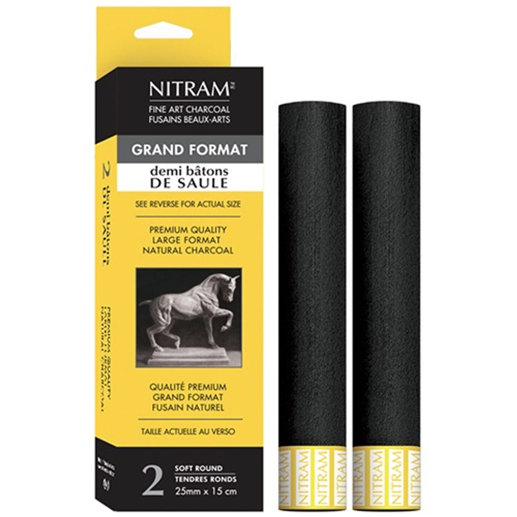 Nitram Demi Bâton Charcoal 2set