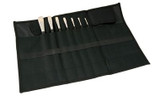 Black Brush Tie Roll with Flap Holder