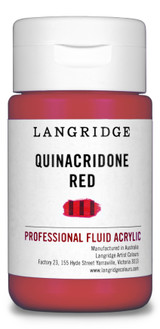 Langridge Quinacridone Red Fluid Acrylic