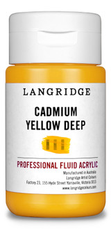 Langridge Cadmium Yellow Deep Fluid Acrylic