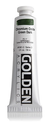 Heavy Body Acrylic Chromium Oxide Green Dark