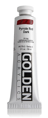 Heavy Body Acrylic Pyrrole Red Dark
