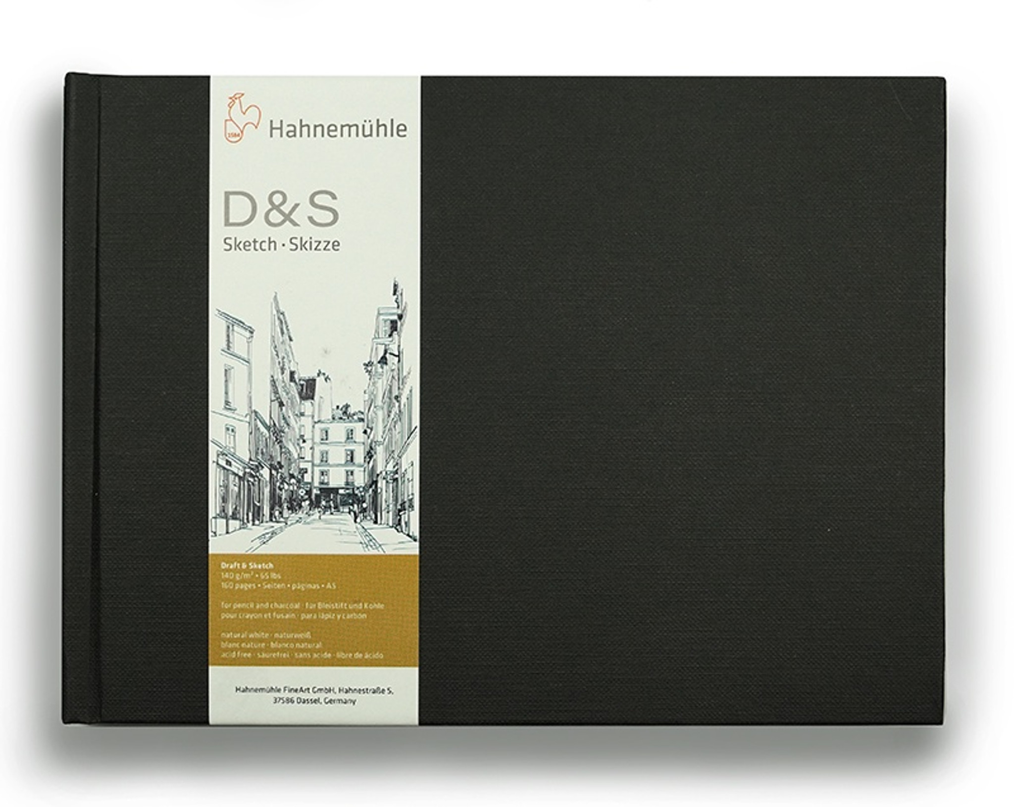 Hahnemuhle D&S Sketchbook Black A5 Portrait 140gsm [153330] - $26.10 :  SeniorArt