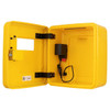Risk Assessment Products Outdoor Defibrillator Cabinet - Keypad Lock - Heater and LED Light - Yellow 