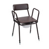 Stacking Commode - Adj. Height & Removable Armrests (RAP182)