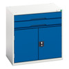Verso 800mm High Cupboard and Two Drawers 1050×550×800mm