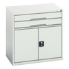 Verso 800mm High Cupboard and Two Drawers 1050×550×800mm