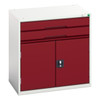 Verso 800mm High Cupboard and Two Drawers 1050×550×800mm