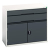 Verso 900mm High Cupboard & 2 Drawer Cabinet 1050×550×900mm