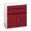 Verso 900mm High Cupboard & 2 Drawer Cabinet 800W × 550D × 900H