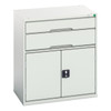Verso 900mm High Cupboard & 2 Drawer Cabinet 800W × 550D × 900H