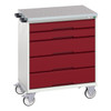 Verso Mobile Drawer Cabinet with 5 Drawers & Lino Worktop 800W × 600D × 980H