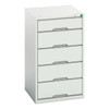 Verso 900mm High 5 Drawer Cabinet – 525W × 550D × 900H