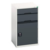 Verso 900mm High Cupboard & 2 Drawer Cabinet – 525W × 550D × 900H