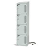 Four Door Tool Charging Locker – 1950/1800H × 450W × 500D, 3-Pin Socket, Key Lock, Sloping Top
